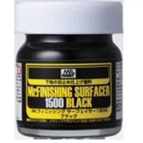 Mr Hobby -Gunze Mr. Finishing Surfacer 1500 Black (40 ml)