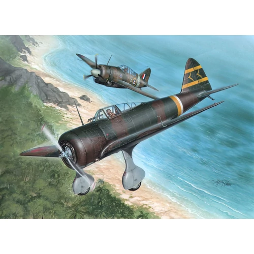 Ki-27 Otsu Nate Over Malaya & Philipp.