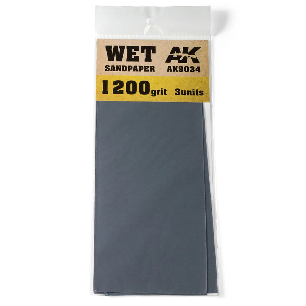 Nedves csiszolópapir 1200 Grit. 3db/csomag