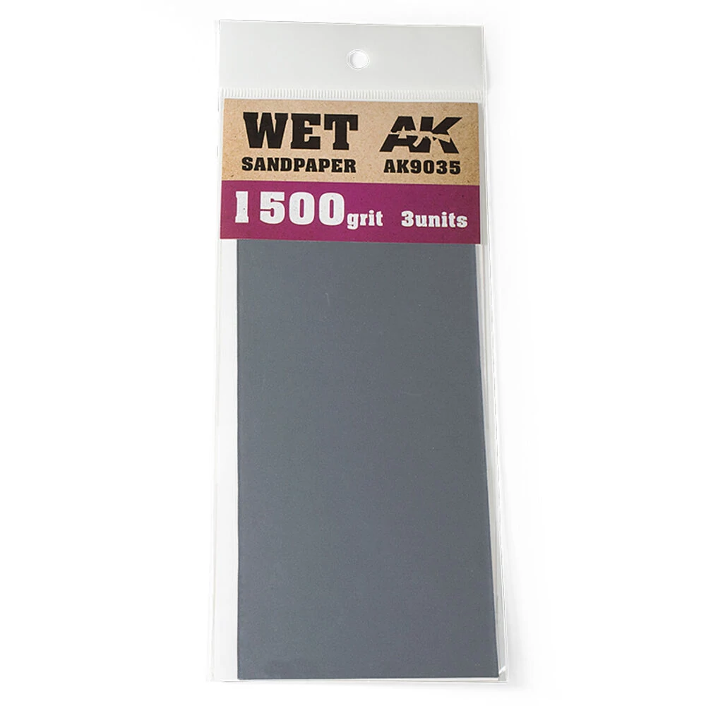 Nedves csiszolópapir 1500 Grit. 3db/csomag