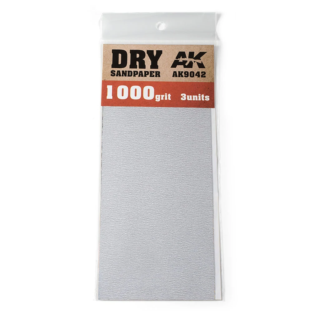 Száraz csiszolópapir 1000 Grit. 3db/csomag