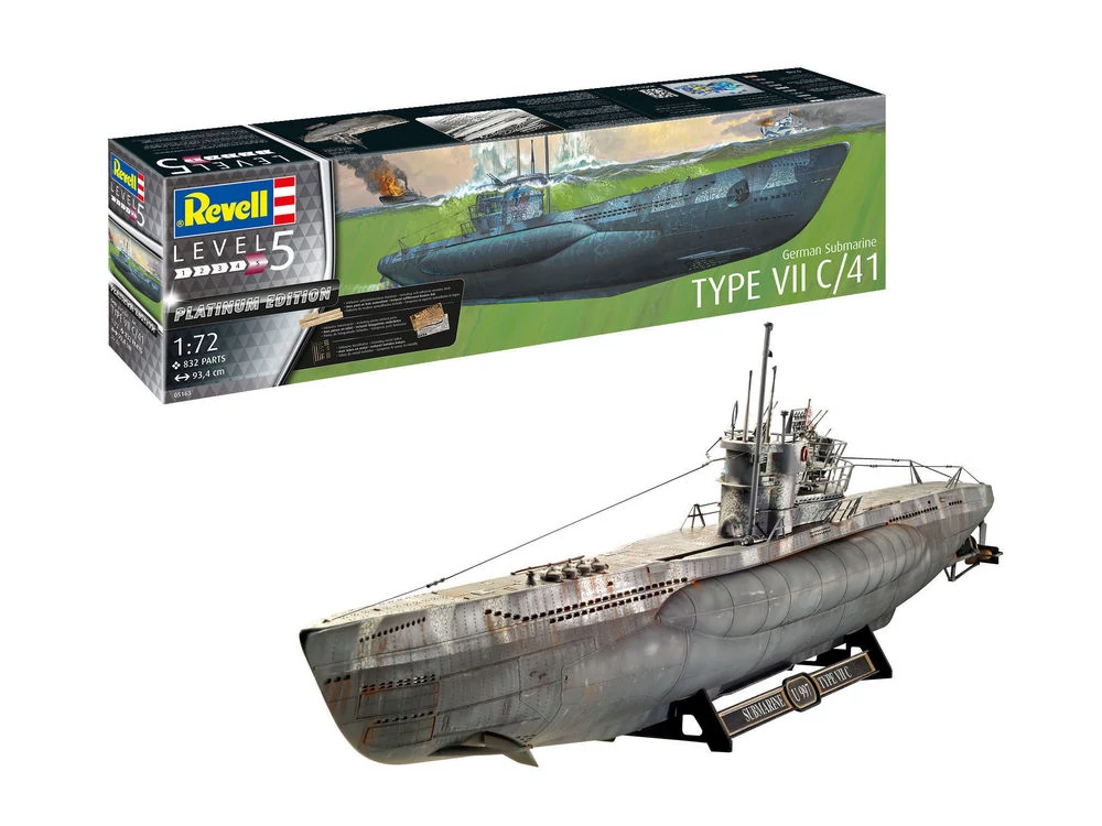 1/72 German Submarine Type VII C/41(Premium kiadás)