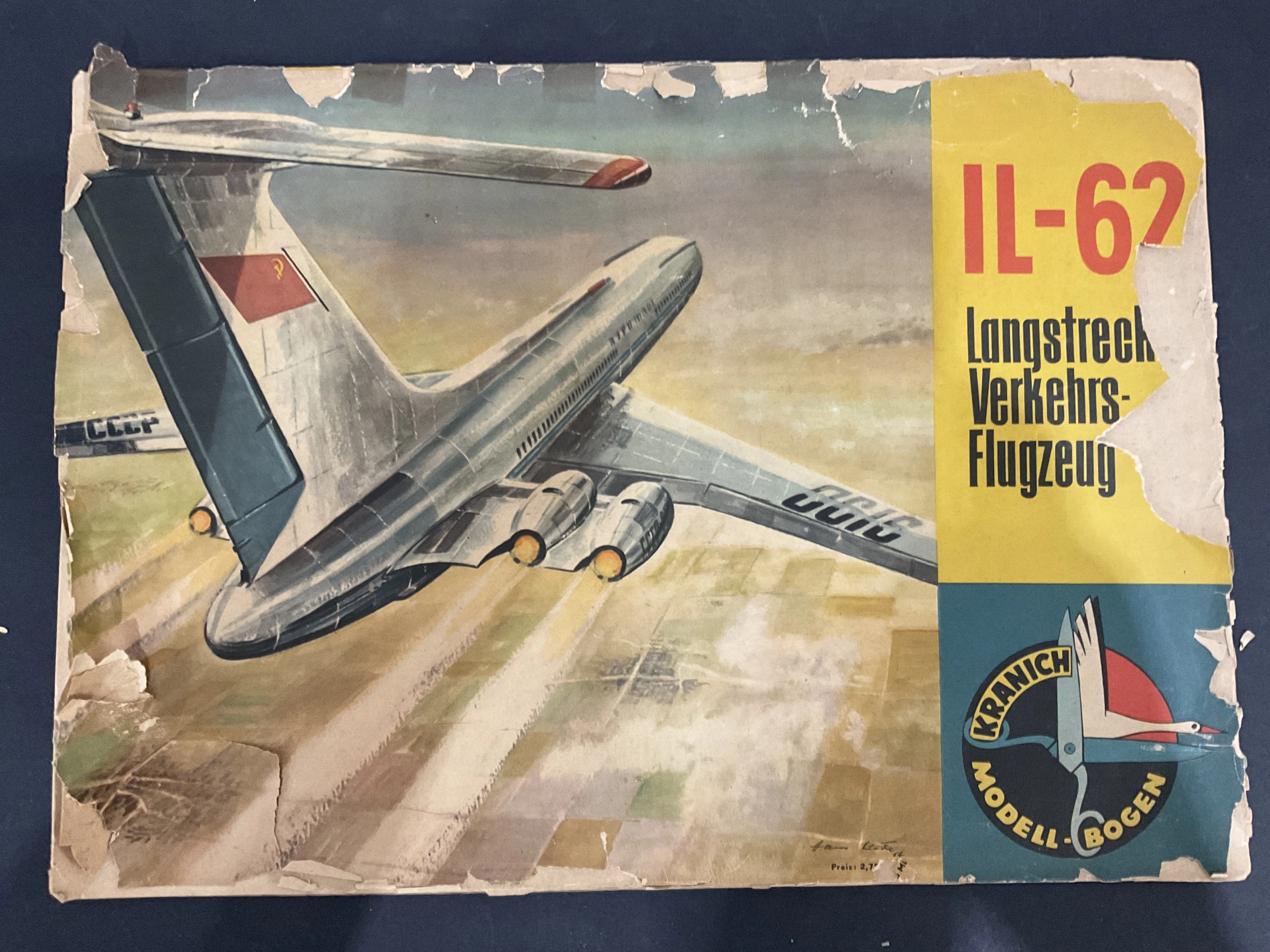 Kranich Modellbogen DDR  IL-62