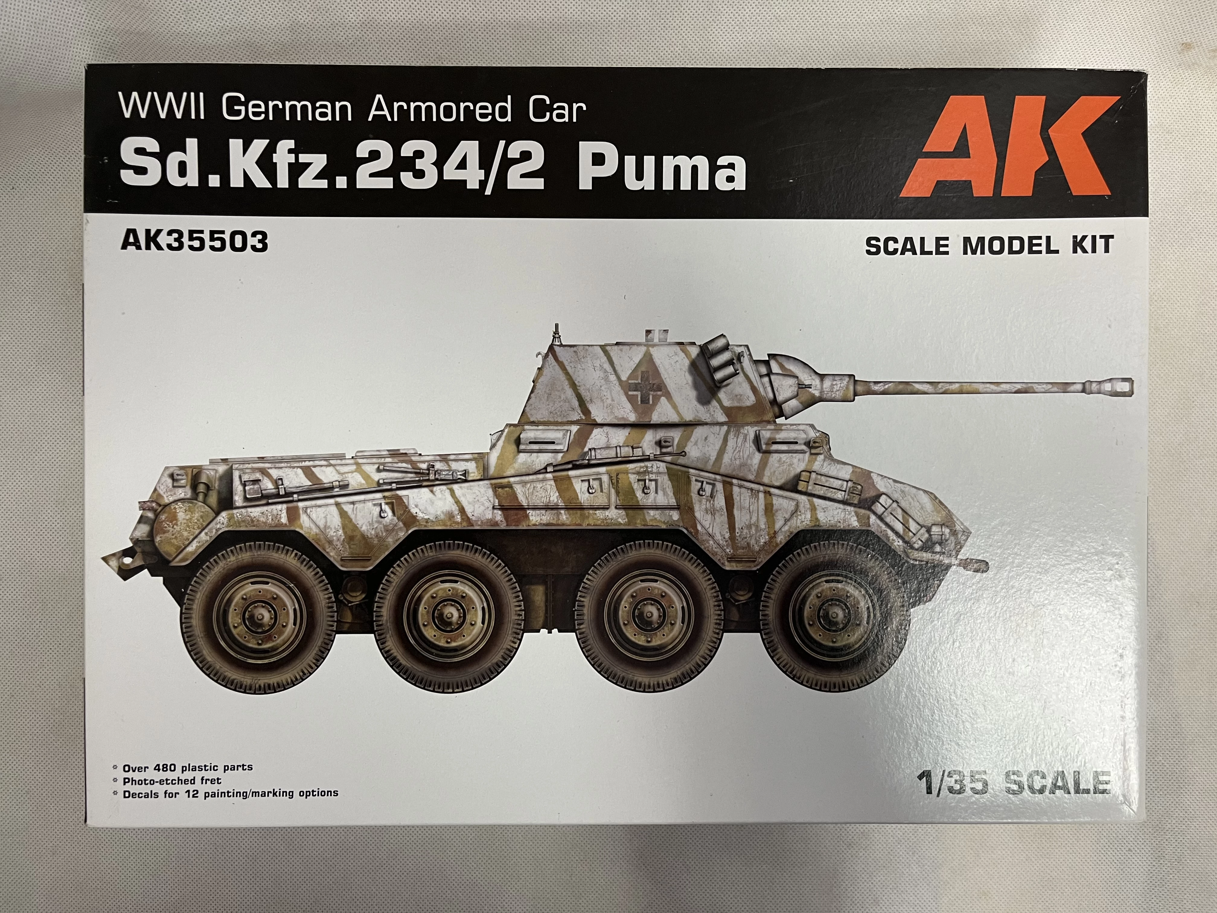 Sd.Kfz.234/2 Puma + fém lővegcső